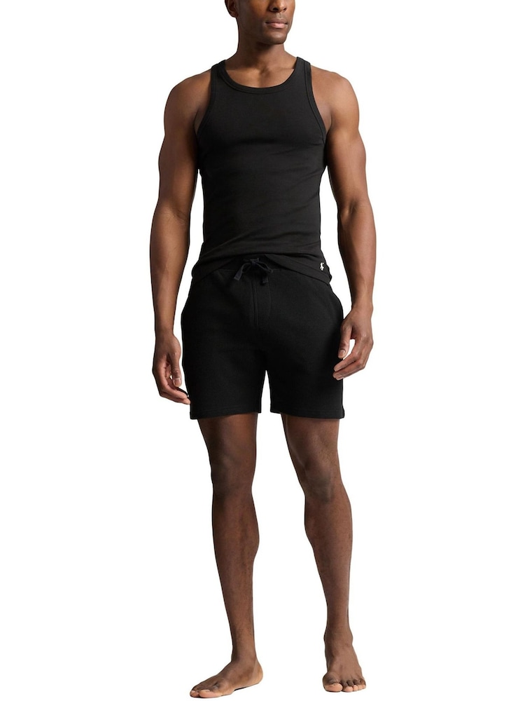 Polo Ralph Lauren Light Blue Waffle Jersey Shorts - Image 1 of 4