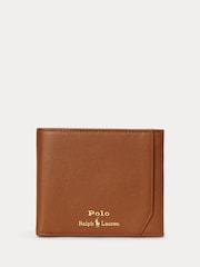 Polo Ralph Lauren Brown Smooth Leather Billfold Logo Wallet - Image 1 of 3