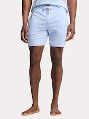 Синий - Polo Ralph Lauren шорты из хлопкового трикотажа - Изображение 1 из 4