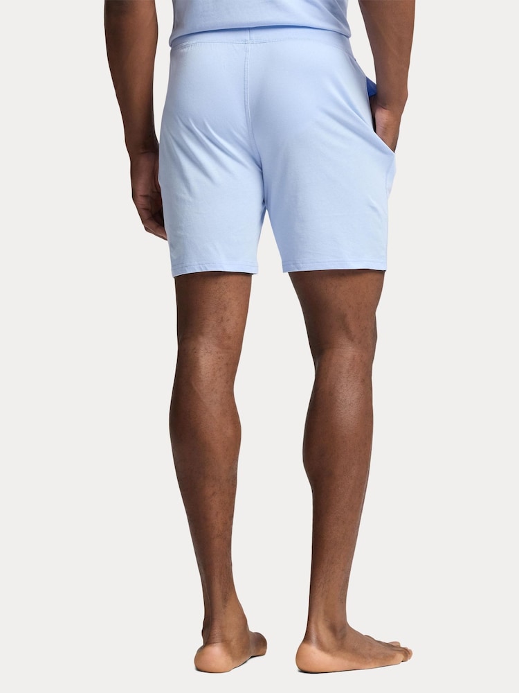 Polo Ralph Lauren Blue Cotton Jersey Shorts - Image 2 of 4 Polo Ralph Lauren Blue Cotton Jersey Shorts - Image 2 of 4