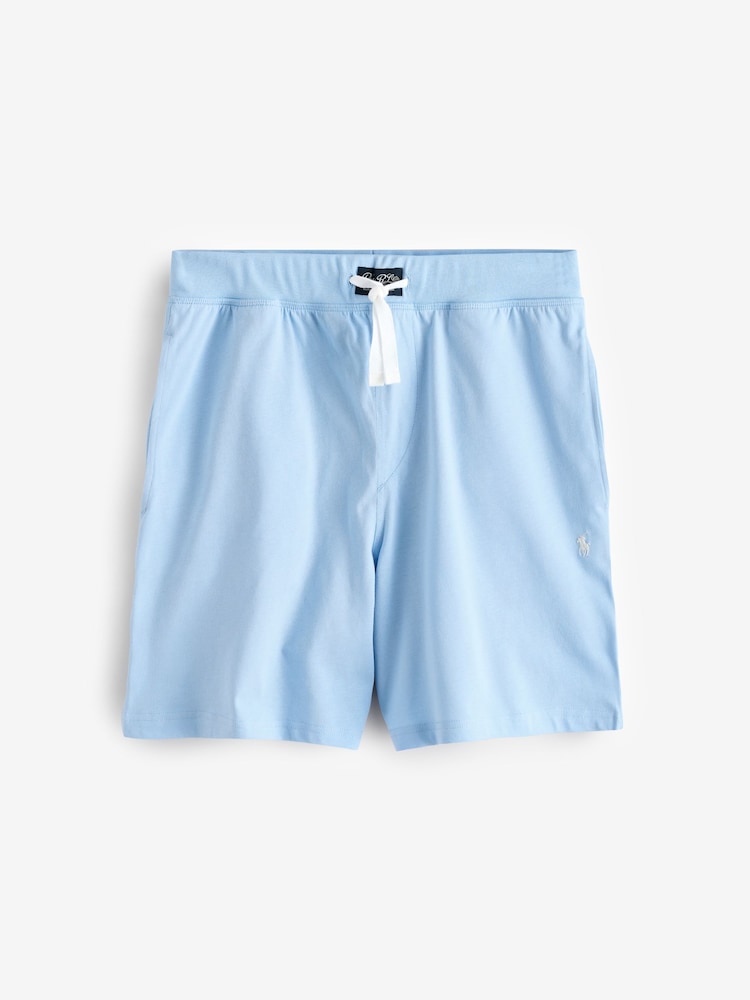 Синий - Polo Ralph Lauren шорты из хлопкового трикотажа - Изображение 4 из 4