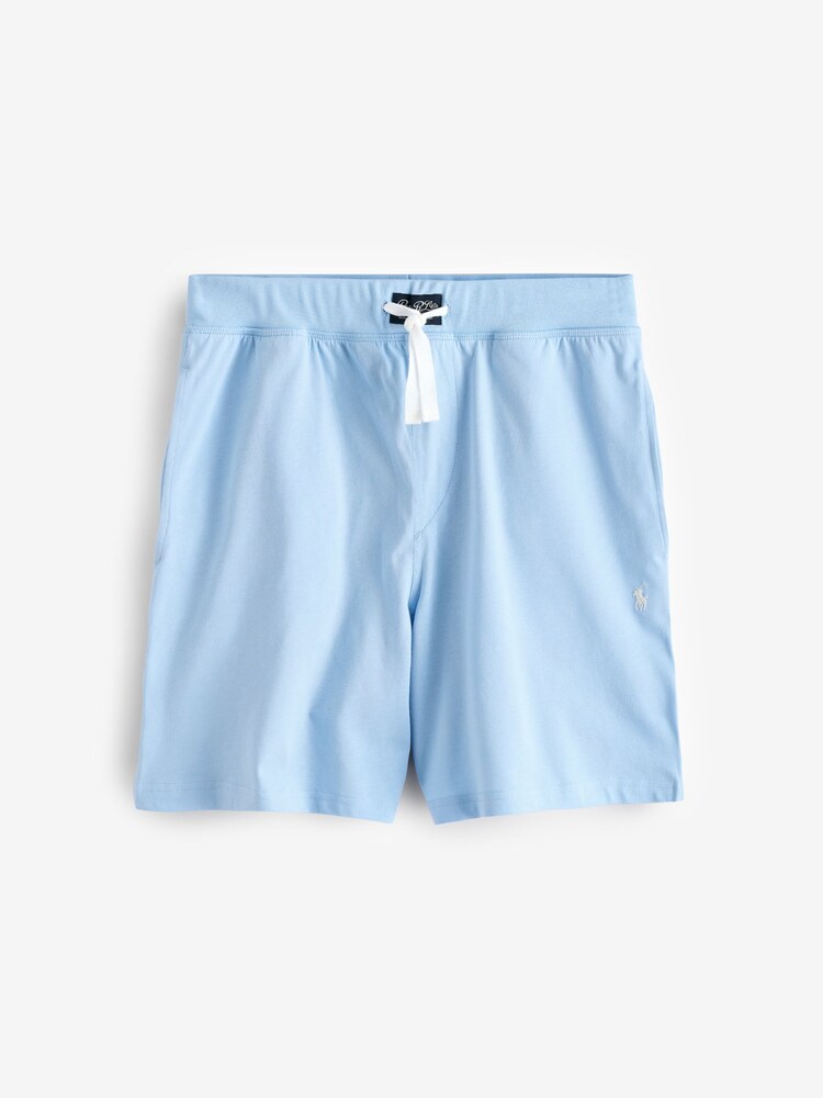 Polo Ralph Lauren Blue Cotton Jersey Shorts - Image 4 of 4 Polo Ralph Lauren Blue Cotton Jersey Shorts - Image 4 of 4