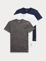 Синий - Набор из 100хлопковых футболок зауженного кроя Polo Ralph Lauren 3 шт.) - Image 1 of 5