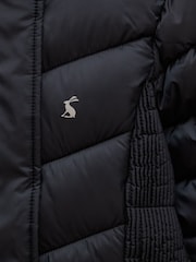 Joules Girls' Pembury Navy Blue Showerproof Padded Coat - Image 4 of 4