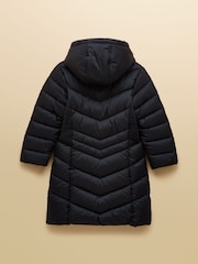 Joules Girls' Pembury Navy Blue Showerproof Padded Coat - Image 5 of 7