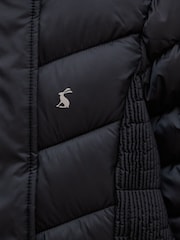 Joules Girls' Pembury Navy Blue Showerproof Padded Coat - Image 7 of 7