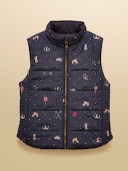 Joules Girls' Atwell Reversible Gilet - Imagen 1 de 4