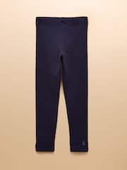 Joules Girls' Deedee Navy Blue Jersey Leggings - Image 1 of 4