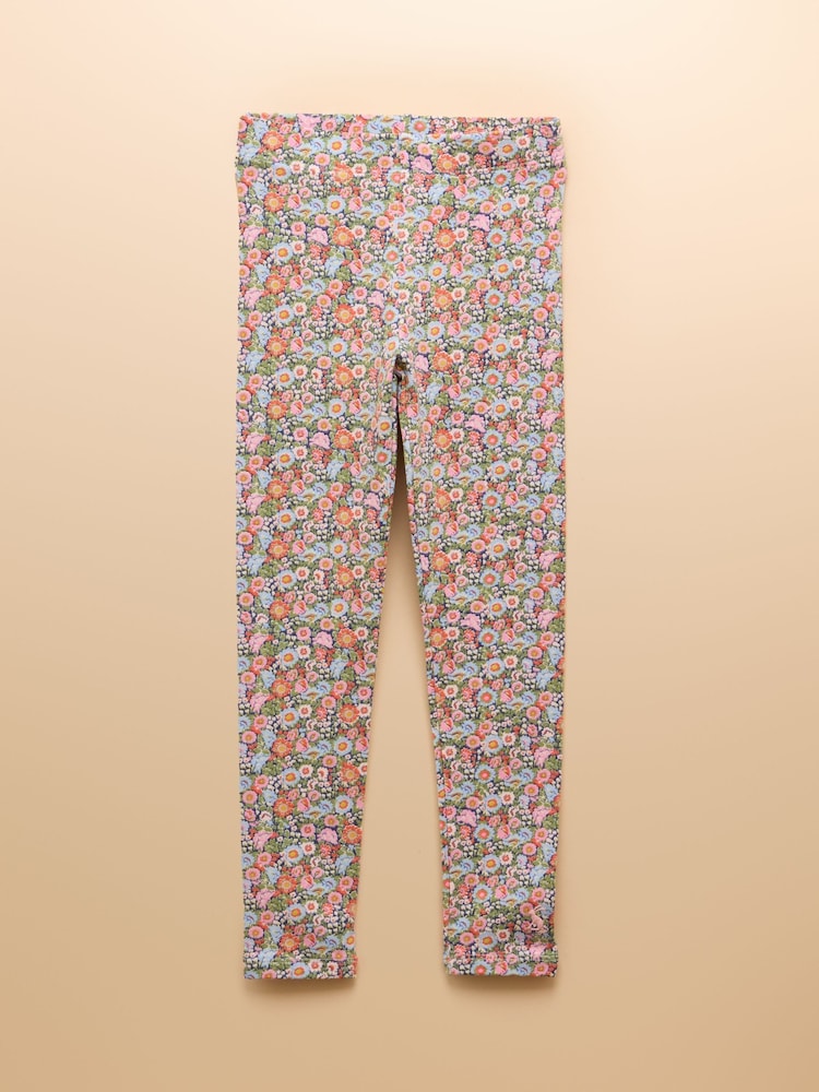Joules Girls' Deedee Pink Ditsy Jersey Leggings - Image 1 of 5 Joules Girls' Deedee Pink Ditsy Jersey Leggings - Image 1 of 5