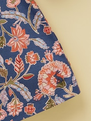 Joules Girls' Hampton Multi Floral Long Sleeve Jersey Dress - Image 3 of 5