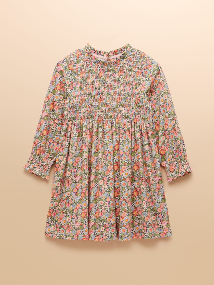 Joules Girls' Gracie Multi Ditsy Printed Jersey Dress - Image 1 of 5