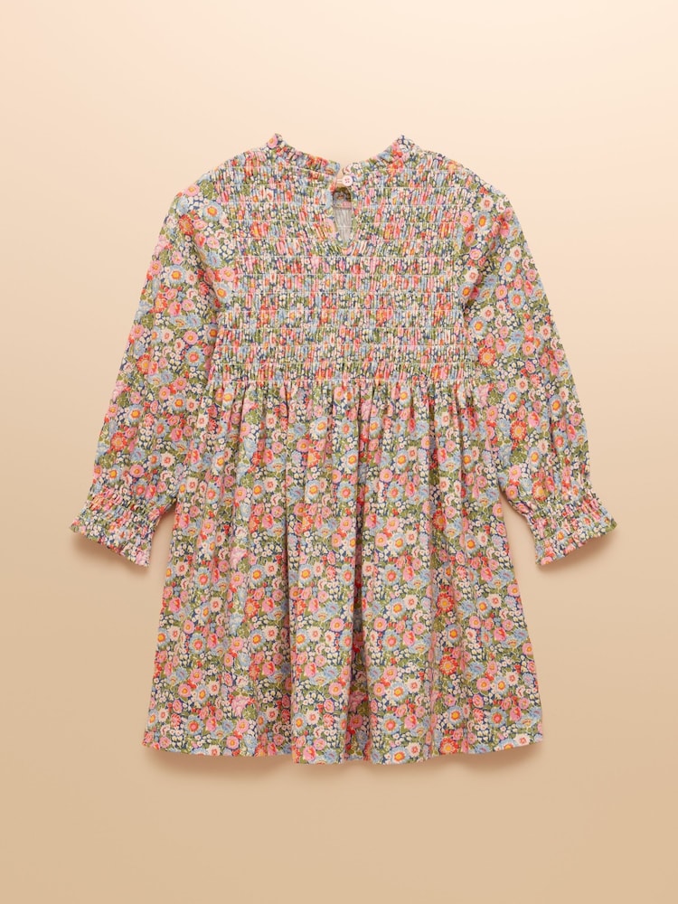 Joules Girls' Gracie Multi Ditsy Printed Jersey Dress - Image 2 of 5