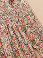Joules Girls' Gracie Multi Ditsy Printed Jersey Dress - Image 3 of 5