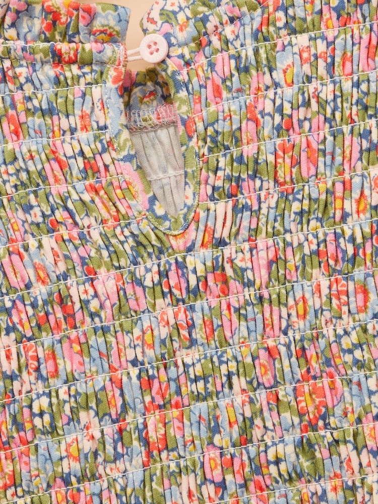 Joules Girls' Gracie Multi Ditsy Printed Jersey Dress - Image 5 of 5