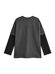 Vanilla Underground Grey Boys 100% Cotton Hot Wheels Skater T-Shirt - Image 2 of 6