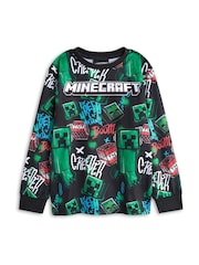 Vanilla Underground Black Boys Minecraft Pyjamas 2 Pack - Image 2 of 5