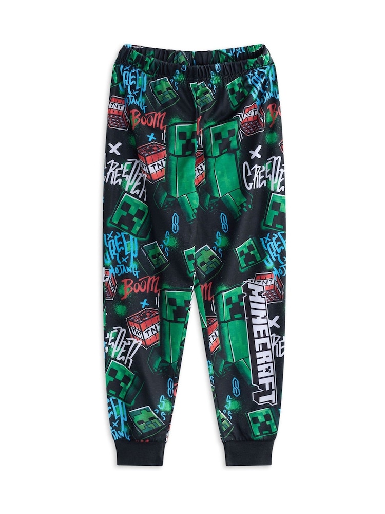 Vanilla Underground Black Boys Minecraft Pyjamas 2 Pack - Image 3 of 5