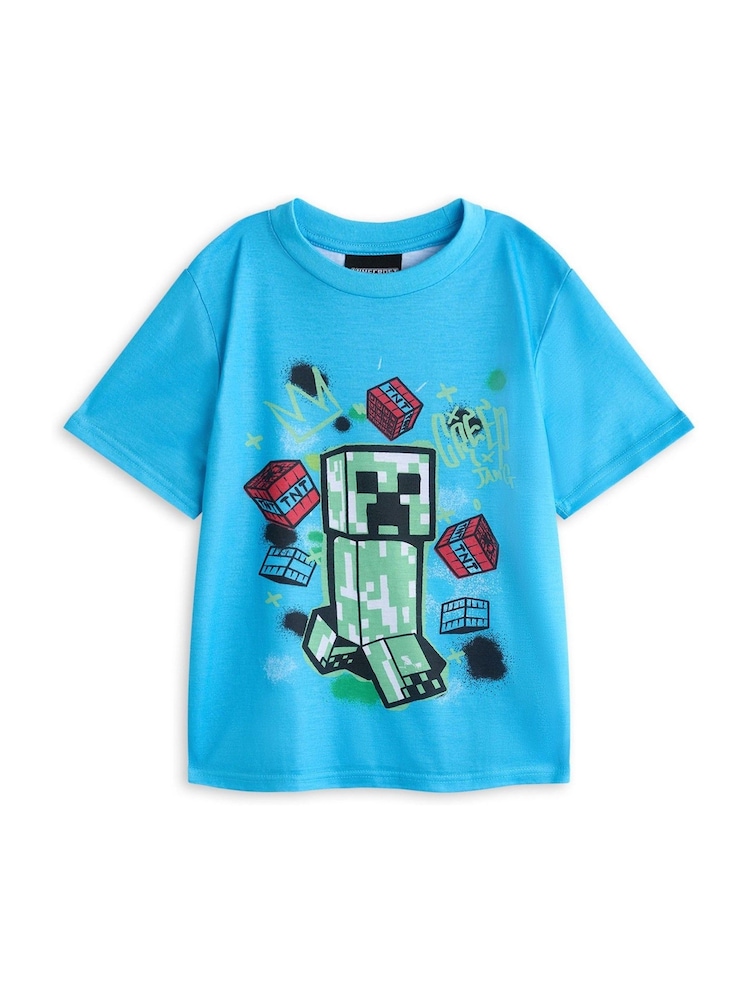 Vanilla Underground Black Boys Minecraft Pyjamas 2 Pack - Image 4 of 5