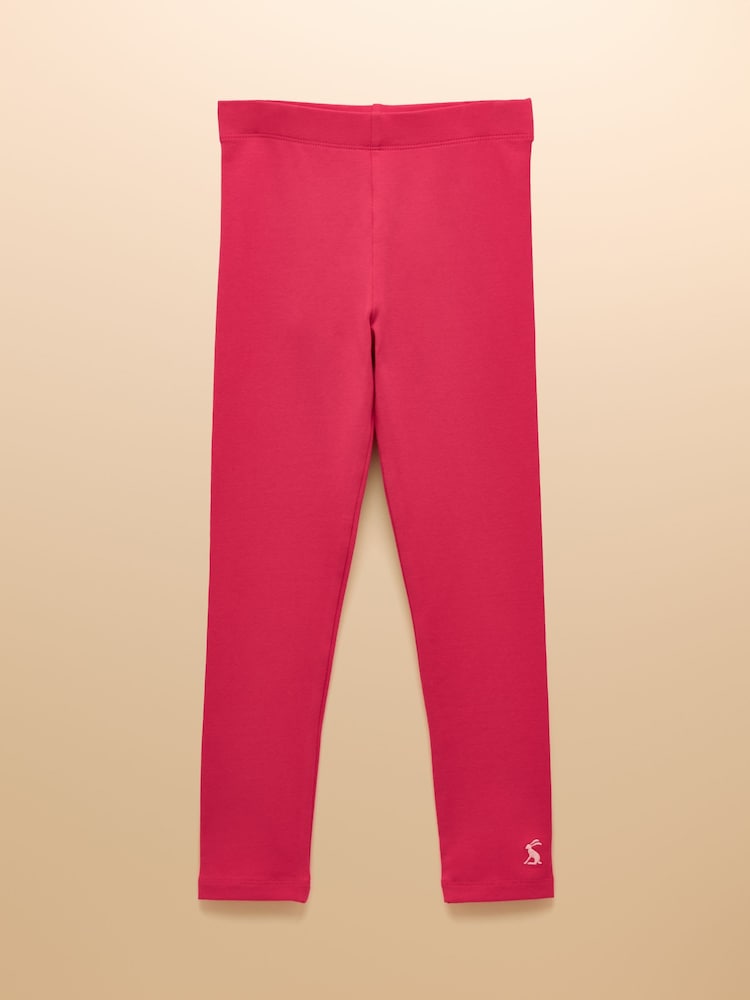 Joules Girls' Deedee Pink Jersey Leggings - Image 1 of 4