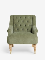 Laura Ashley Stretton Chenille Hedgerow Green Ropsley Accent Chair - Image 1 of 5