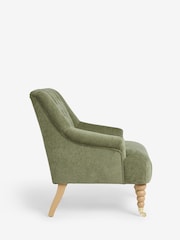 Laura Ashley Stretton Chenille Hedgerow Green Ropsley Accent Chair - Image 2 of 5
