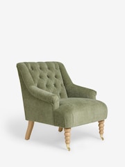 Laura Ashley Stretton Chenille Hedgerow Green Ropsley Accent Chair - Image 6 of 8