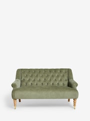 Laura Ashley Stretton Chenille Hedgerow Green Ropsley Small 2 Seater Sofa - Image 2 of 5