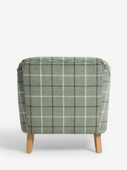 Laura Ashley Fern Green Lindfield Check Clipsham Accent Chair - Image 4 of 5