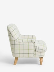 Laura Ashley Natural Lindfield Check Clipsham Accent Chair - Image 2 of 5