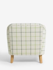 Laura Ashley Natural Lindfield Check Clipsham Accent Chair - Image 4 of 5