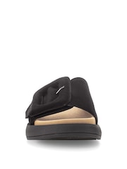 Gabor Adios Suede Mule Style Black Sandals - Image 4 of 5