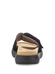 Gabor Adios Suede Mule Style Black Sandals - Image 5 of 5