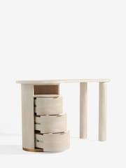 Light Natural Mia Oak Effect Console Dressing Table - Image 7 of 8