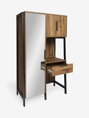 Dark Natural Bronx Oak Effect Console Dressing Table - Image 7 of 7
