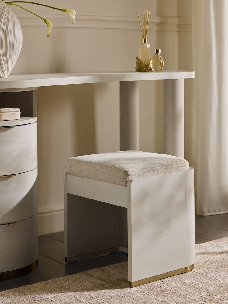 Light Natural Mia Oak Effect Stool - Image 2 of 7