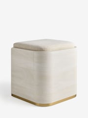 Light Natural Mia Oak Effect Stool - Image 9 of 11
