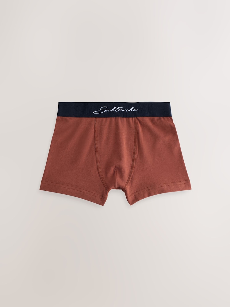 Autumnal Multi with Black Waistband Subscribe Trunks (2-16yrs) - Image 2 of 11