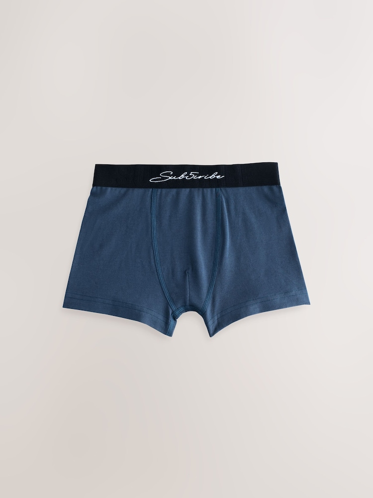 Autumnal Multi with Black Waistband Subscribe Trunks (2-16yrs) - Image 3 of 11