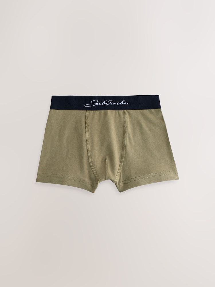 Autumnal Multi with Black Waistband Subscribe Trunks (2-16yrs) - Image 4 of 11