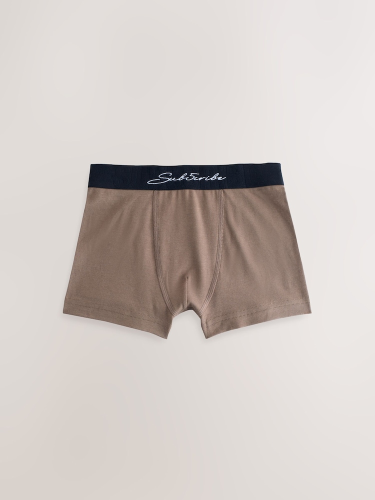 Autumnal Multi with Black Waistband Subscribe Trunks (2-16yrs) - Image 7 of 11