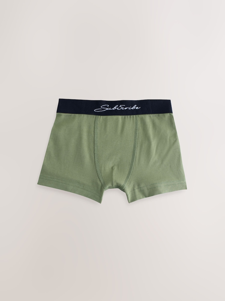 Autumnal Multi with Black Waistband Subscribe Trunks (2-16yrs) - Image 8 of 11