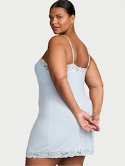 Victoria's Secret Palest Blue Modal Straight Neck Slip Dress - Image 2 of 2