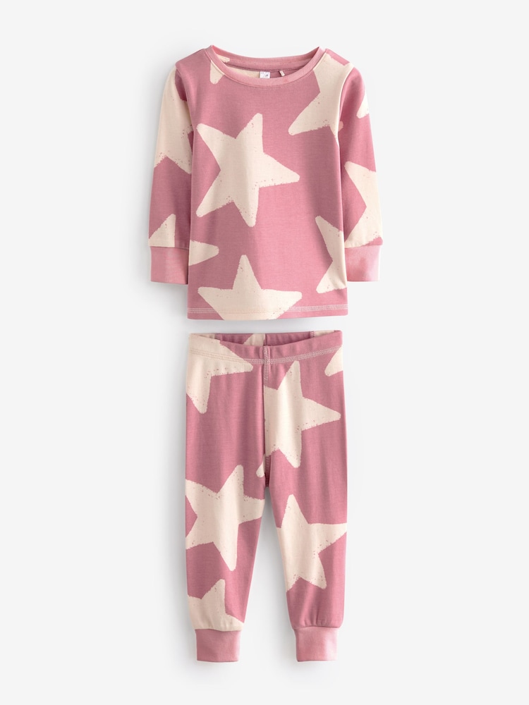 rožnata/bela - Stampy Star Snuggle Pyjamas 3 Pack (12mths-12yrs) - Slika 2 iz 8
