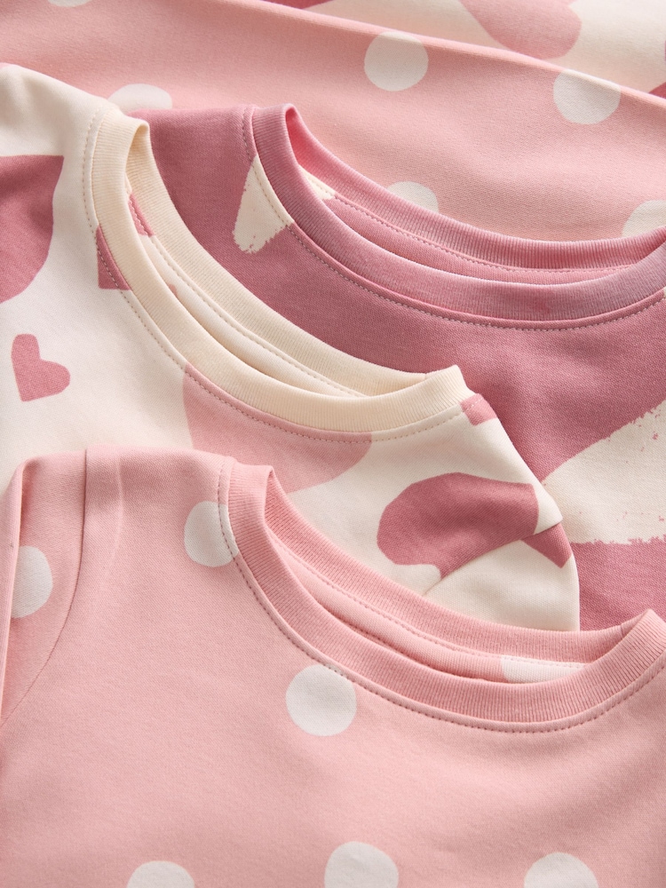 rožnata/bela - Stampy Star Snuggle Pyjamas 3 Pack (12mths-12yrs) - Slika 8 iz 8