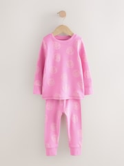 Pink/Green Smile Snuggle Pyjamas 3 pack (9mths-12yrs) - Image 3 of 11