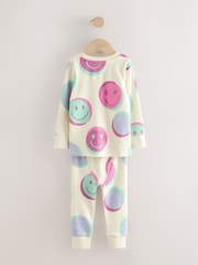 Pink/Green Smile Snuggle Pyjamas 3 pack (9mths-12yrs) - Image 5 of 11