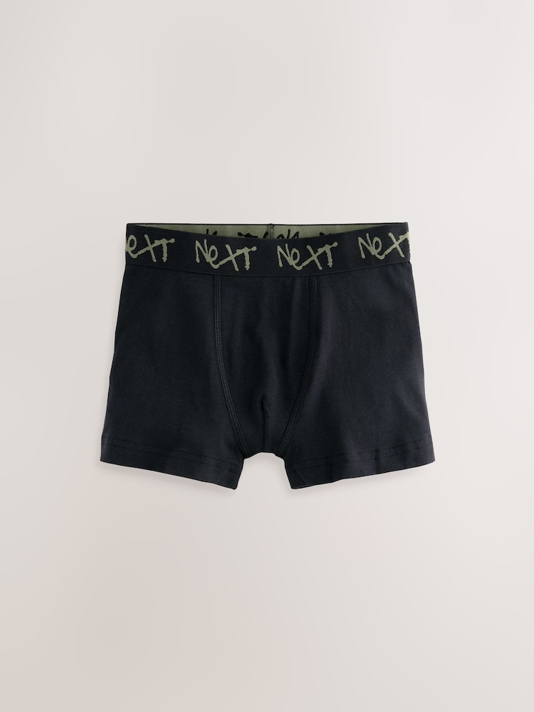 Black with Grafitti Next Waistband Trunks 10 Pack (1.5-16yrs) - Image 2 of 14