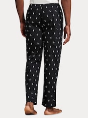 Polo Ralph Lauren Black Signature Pony Cotton Pyjama Bottoms - Image 4 of 5