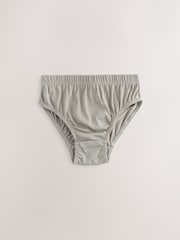 Green/Ecru Stripe 100% Cotton Printed Briefs 5 Pack (1.5-10yrs) - Image 4 of 9
