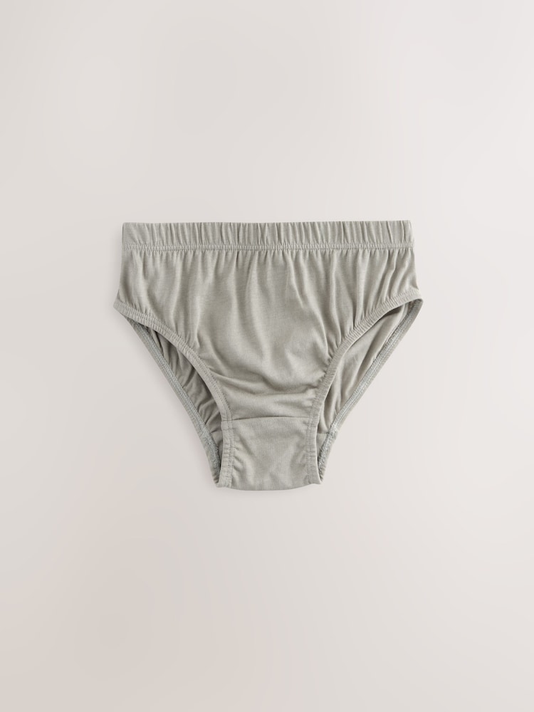 Green/Ecru Stripe 100% Cotton Printed Briefs 5 Pack (1.5-10yrs) - Image 4 of 9